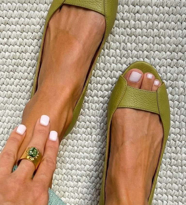 Adelina | Chic Comfort Guld Sandaler