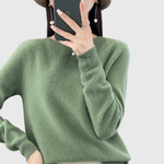 Julie blød sweater fra Elsebeth København, set forfra