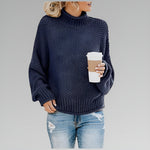 Anne striksweater med høj hals fra Elsebeth København, stylet look