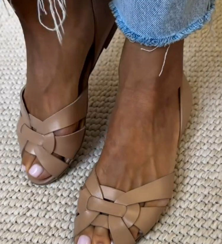 Serafina | Vævede Natur Sandaler