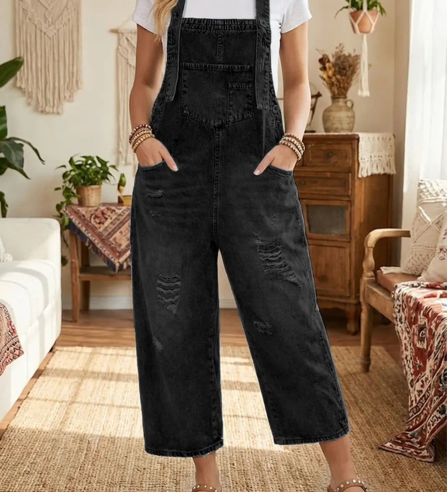Aurevia | Denim Havebukser med Vintage Look
