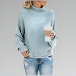 Anne striksweater med høj hals fra Elsebeth København, styling med jeans