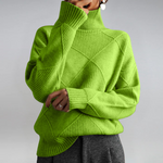 Anne rullekravesweater fra Elsebeth København, set forfra