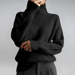 Anne rullekravesweater fra Elsebeth København, detalje af strikken