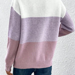 Grace sweater med ombré-effekt fra Elsebeth København, set fra siden