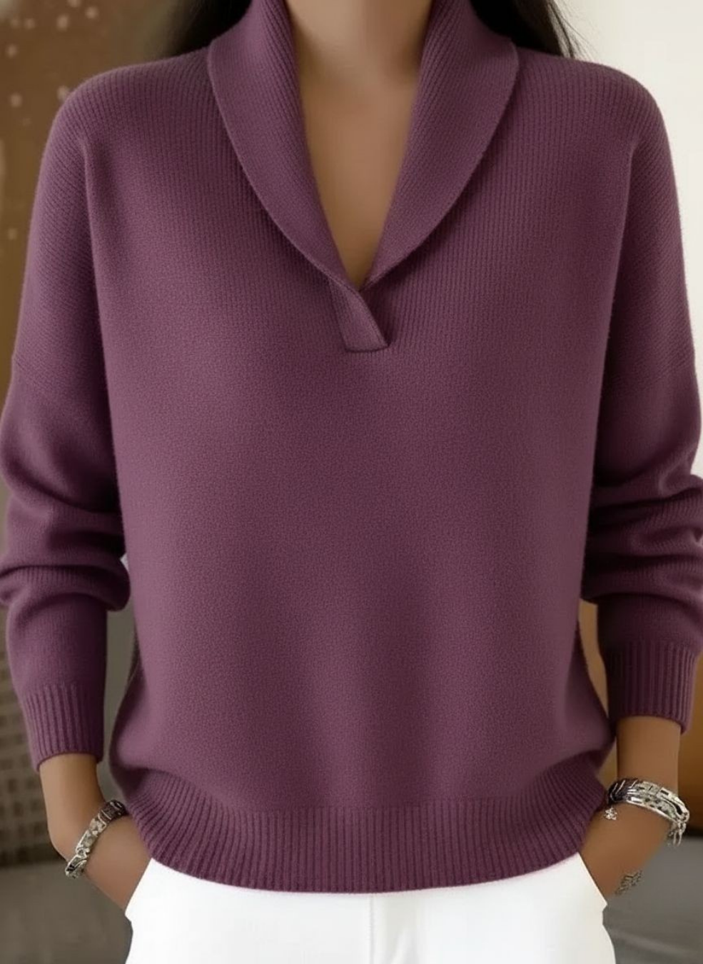 Antonine V-Hals Sweater til kvinder fra Elsebeth København