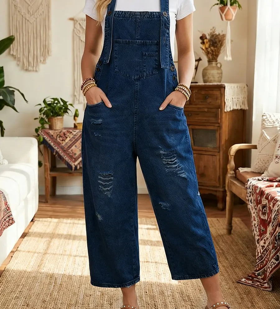Aurevia | Denim Havebukser med Vintage Look