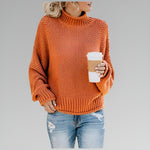 Anne striksweater med høj hals fra Elsebeth København, detalje af strikken