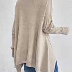 Sylvie draperet sweater med høj hals fra Elsebeth København, stylet look