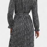 Agnes | Leopard plisseret