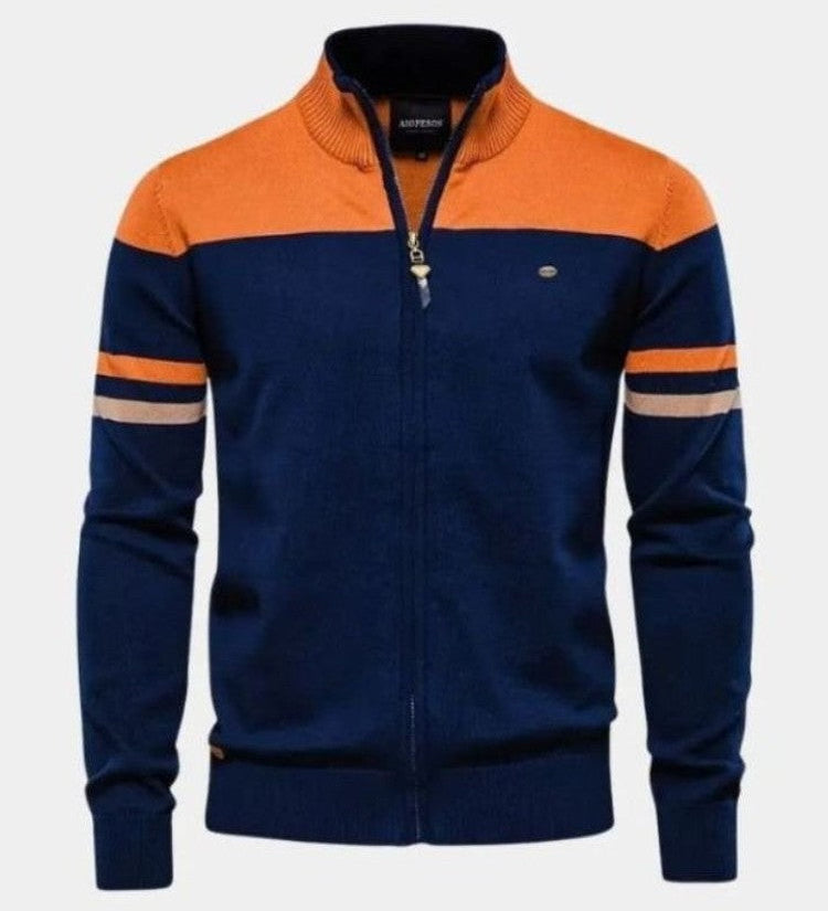 Anders™ | Strikcardigan med Lynlås