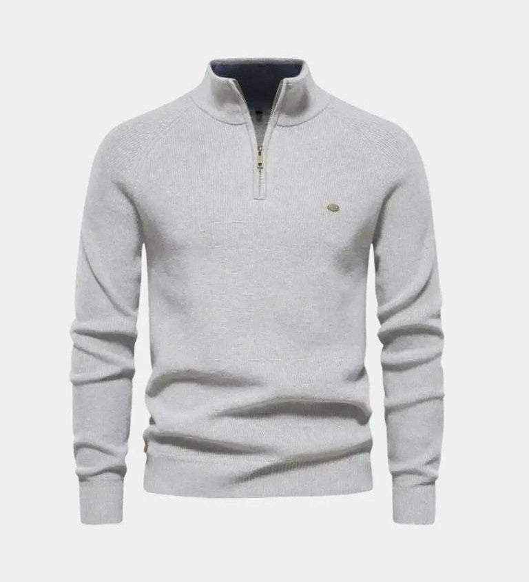 Christian™ | Sweater med Lynlås