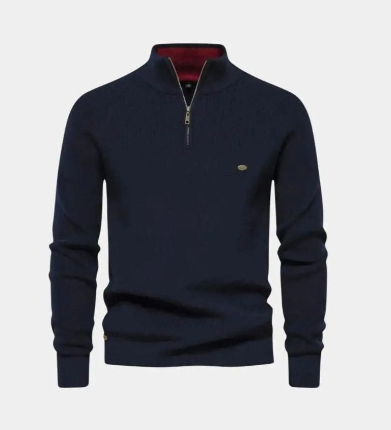 Christian™ | Sweater med Lynlås