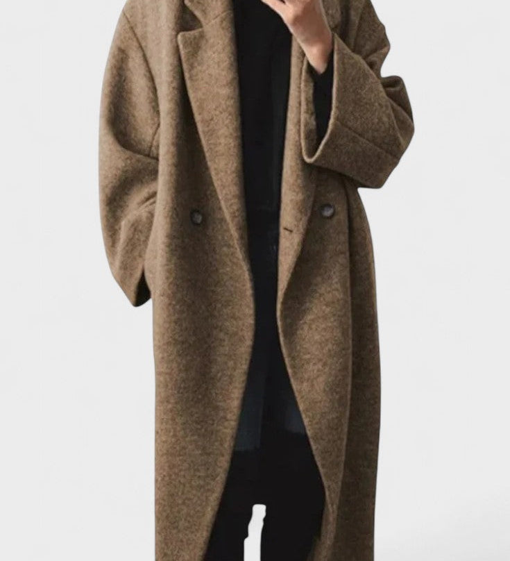 Ditte™ | Lang uldfrakke i tidløst design