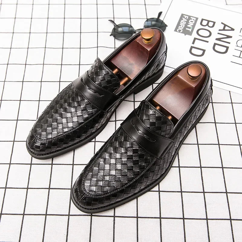 Elegant Vævede Loafers