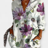 Frida | Blomsterprint skjorte