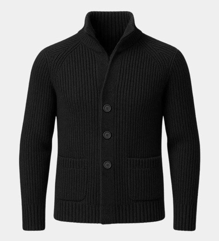 Henrik™ | Strikjakke med Knapper