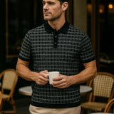 Holger™ | Klassisk Sort Strikpolo