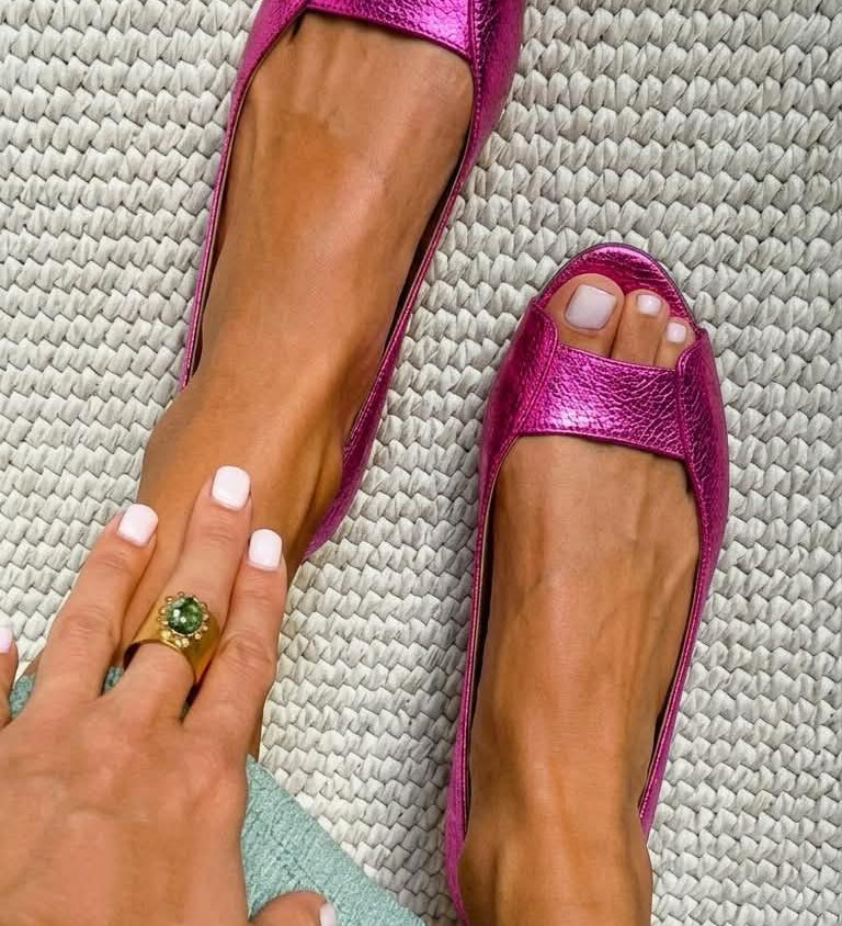 Adelina | Chic Comfort Guld Sandaler