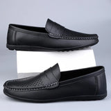 Klassiske Italienske Læder Loafers