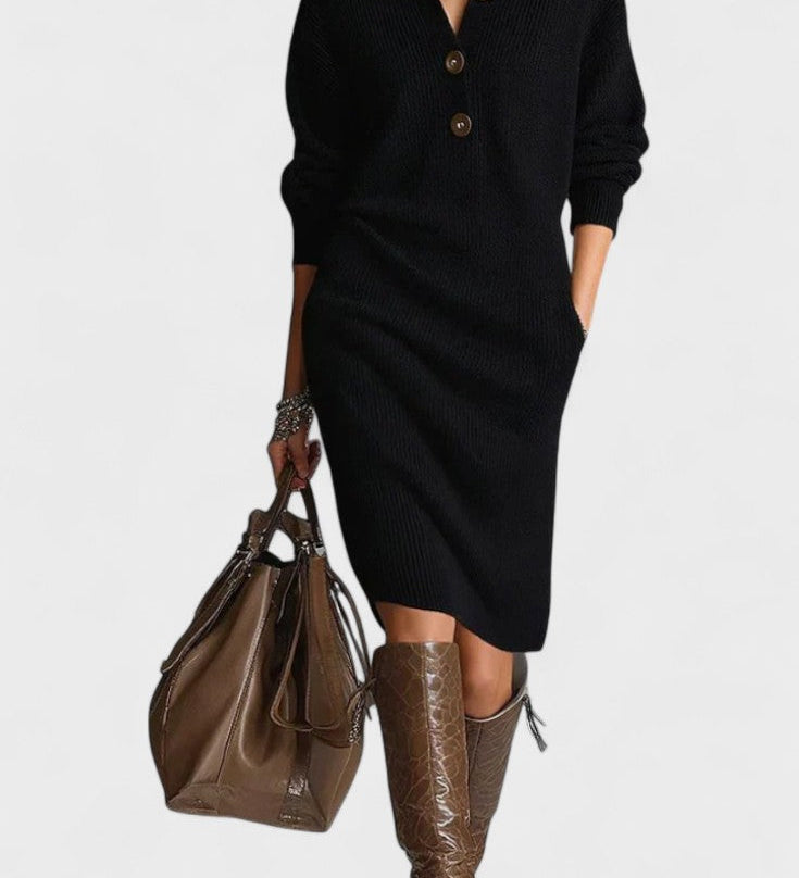Kornelia™ | Elegant Strikket Kjole