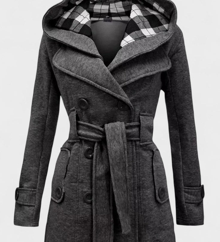 Leona™ | Elegant dobbeltradet frakke