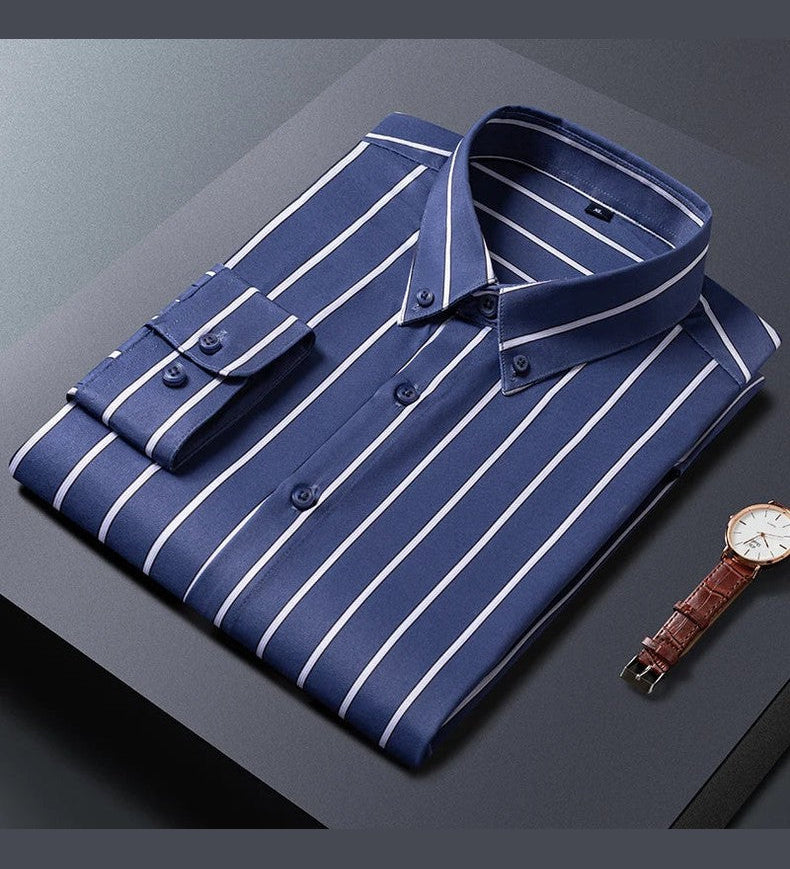 Levi™ | Elegant Stribet Skjorte