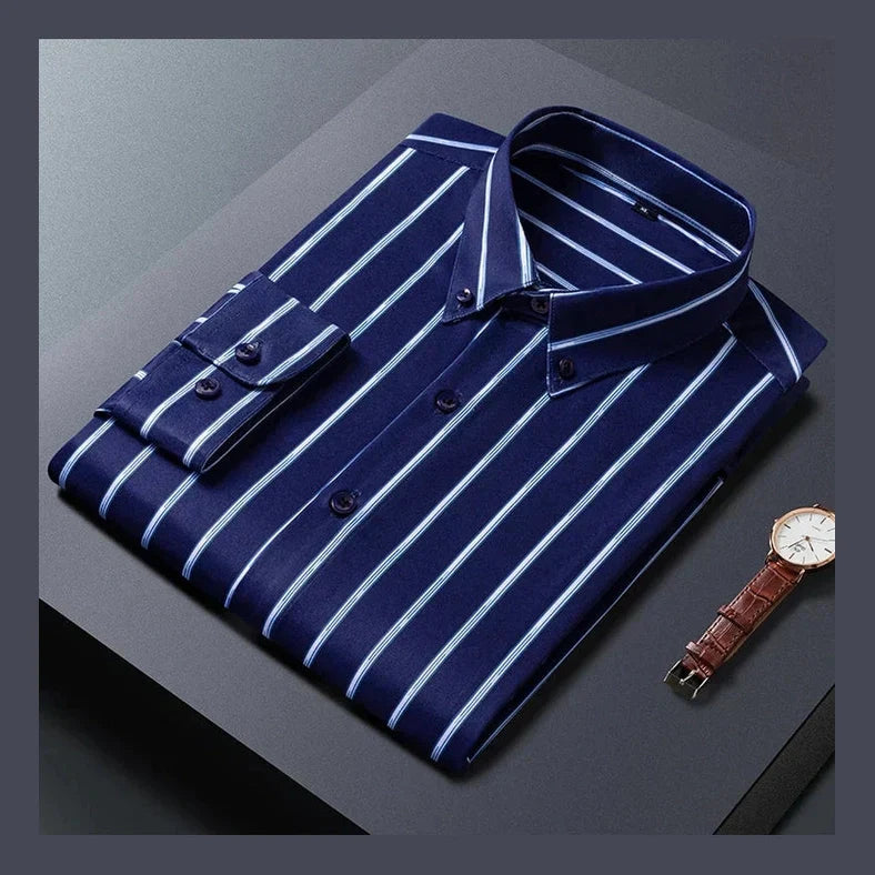 Levi™ | Elegant Stribet Skjorte