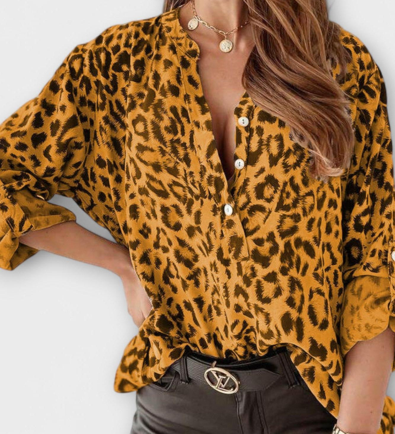 Liv | Leopardprint bluse