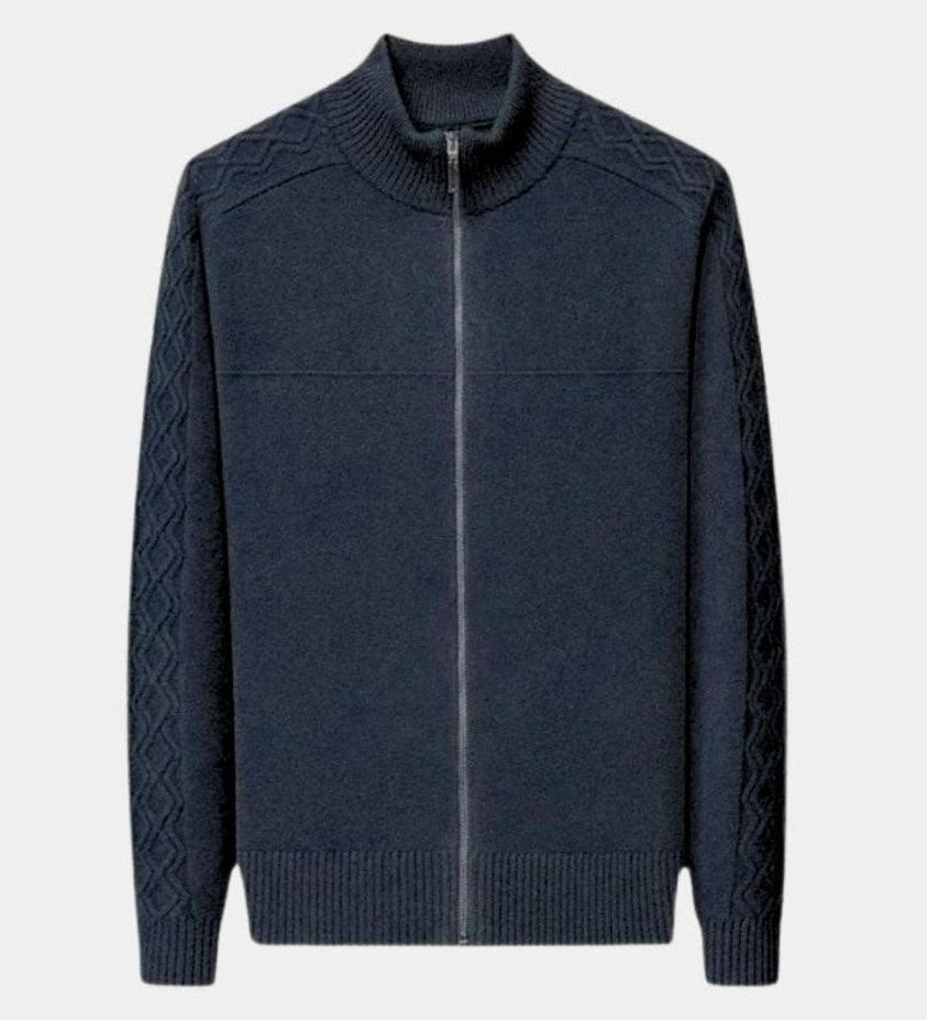 Magnus™ | Cashmere Trøje med Lynlås
