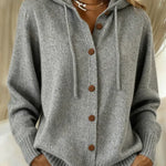 Brenda Hyggelig Knap Cardigan Hoodie til kvinder fra Elsebeth København
