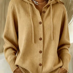 Brenda Hyggelig Knap Cardigan Hoodie til kvinder fra Elsebeth København