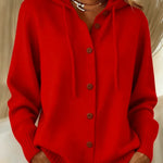 Brenda Hyggelig Knap Cardigan Hoodie til kvinder fra Elsebeth København