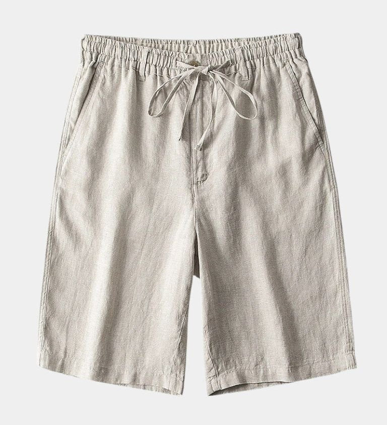 Mikkel™ | Grå Hørshorts Mariner