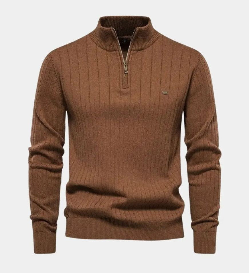 Mikkel™ | Halvzip Bomuldstrøje