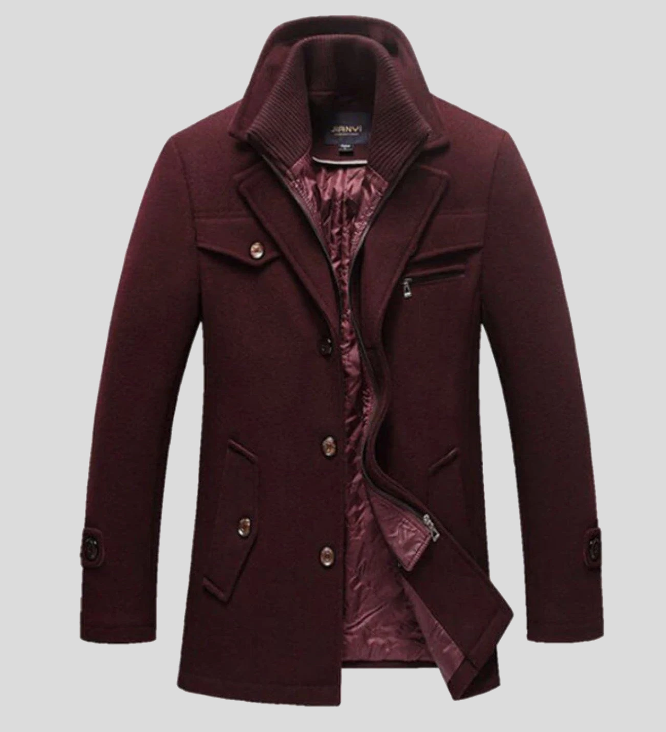 Nikolaj™ | Klassisk uld-peacoat