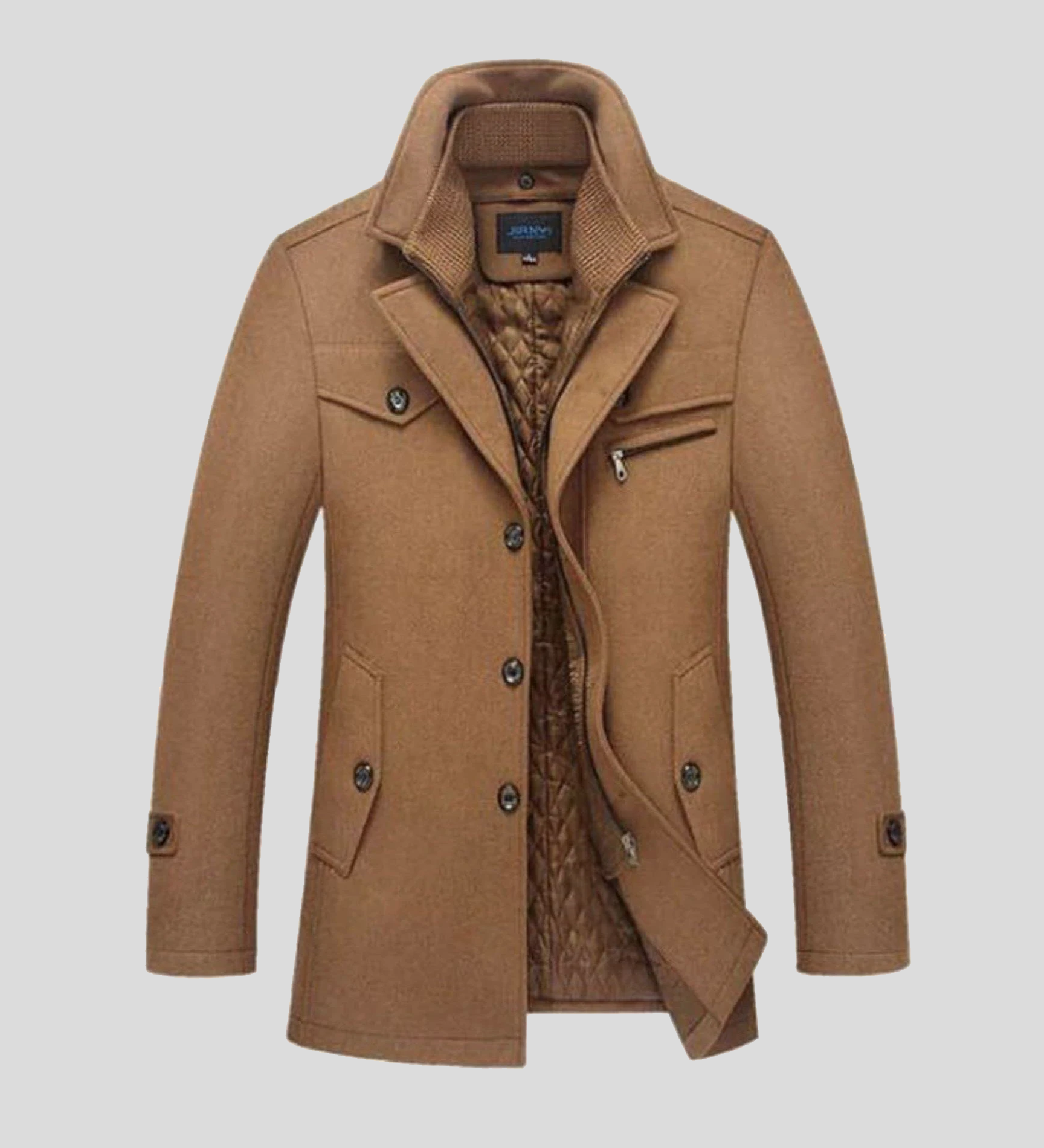 Nikolaj™ | Klassisk uld-peacoat