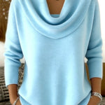 Juliette Draperet Hals Sweater til kvinder fra Elsebeth København