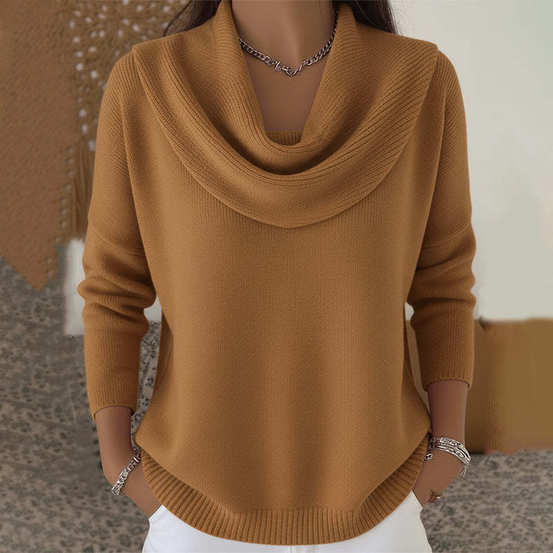 Juliette Draperet Hals Sweater til kvinder fra Elsebeth København