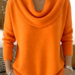 Juliette Draperet Hals Sweater til kvinder fra Elsebeth København