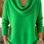 Juliette Draperet Hals Sweater til kvinder fra Elsebeth København