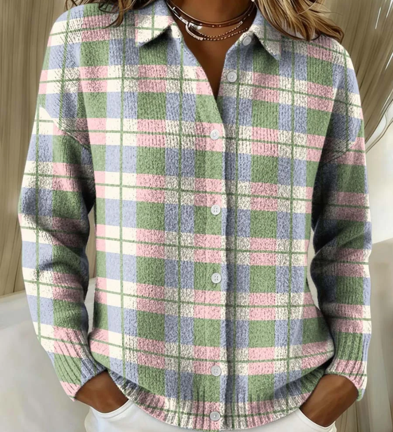 Margot pastelternet knappet cardigan | Elsebeth København