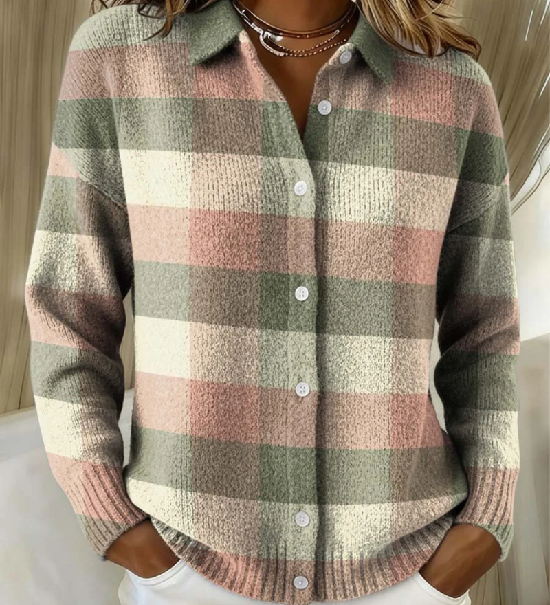 Grace pastel ternet strik cardigan | Elsebeth København