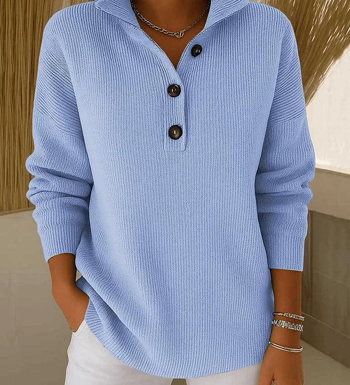 Florence V-Hals Polo Sweater til kvinder fra Elsebeth København