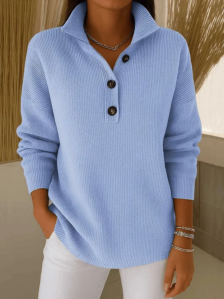 Florence V-Hals Polo Sweater til kvinder fra Elsebeth København