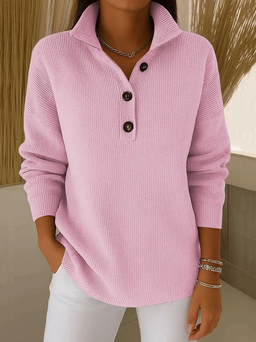 Florence V-Hals Polo Sweater til kvinder fra Elsebeth København