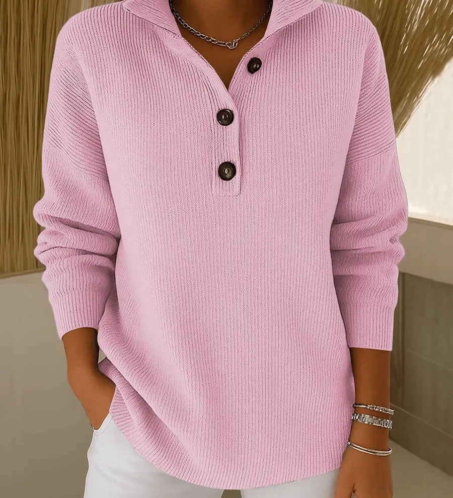 Florence V-Hals Polo Sweater til kvinder fra Elsebeth København