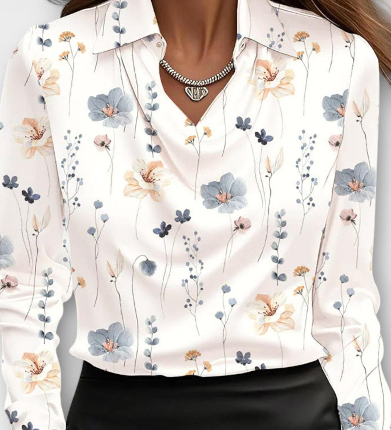 Ronja | Satin Bluse