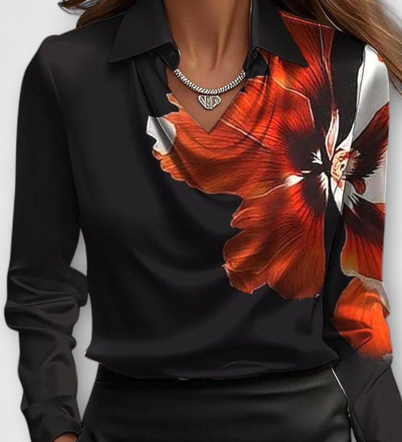 Ronja | Satin Bluse