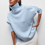 Nina rullekravesweater fra Elsebeth København, set forfra